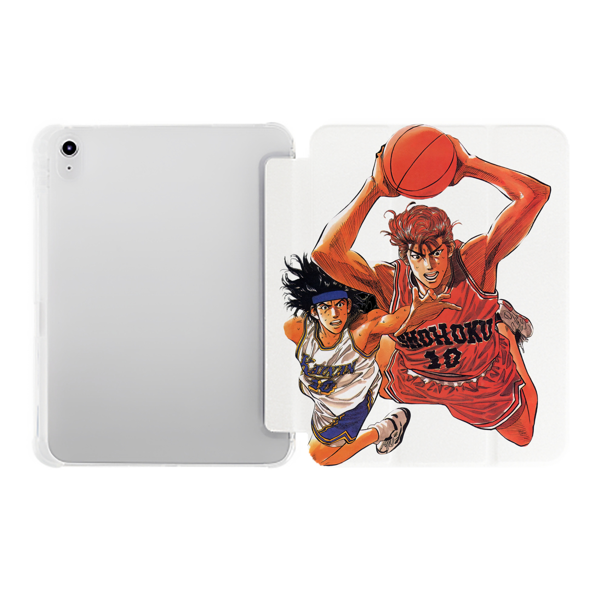 （画像用） SLAM DUNK／スラムダンク IPad ケース ペン収納付き 三つ折りスタンド PUレザー×シリコン 対応機種9.5/10.5/10.9インチ